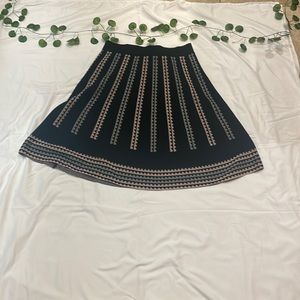 Knitted black skirt